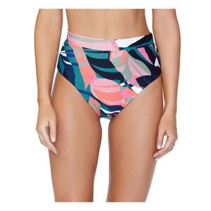 RAISINS Women's Black Stretch Banded-Waist Lined High Waisted Swimsuit Bottom XL